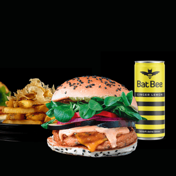 Veggie Burger + Fries + Getränk