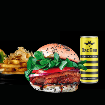 Ahiru Burger + Fries + Getränk