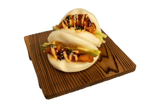 #B3 Dui Bun mit Karaage (frittierte Hähnchenstückchen)