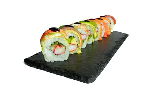 #55 Rainbow Inside Out Roll