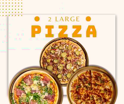 2 Large Pizza's (35cm)