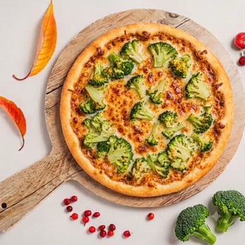 Pizza creamy broccoli Pizza creamy broccoli