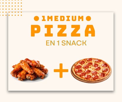 Pizza Medium (25cm) & Snacks