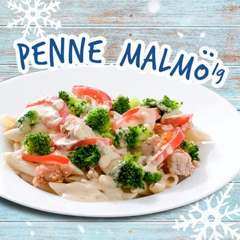 Pasta mit Senf-Dill-Sahnesoße mit Lachs, Brokkoli und Tomaten Pasta mit Senf-Dill-Sahnesoße mit Lachs, Brokkoli und Tomaten