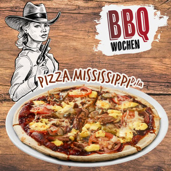 Pizza Mississippi Pulled Turkey