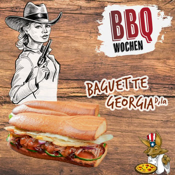 Baguette Georgia Pulled Pork