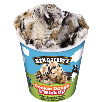 Ben & Jerry's Cookie Dough S’Wich up