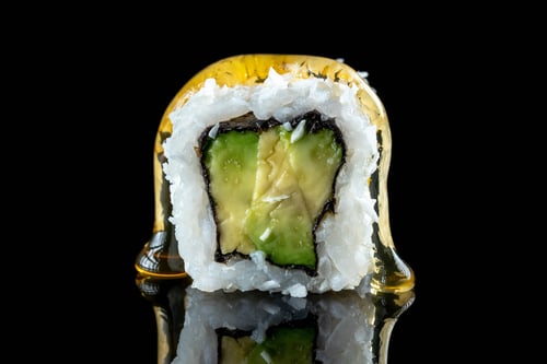 (105c) California Avocado mit Honig und Kokosraspeln