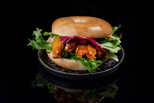 Bagel mit Crispy-Chicken