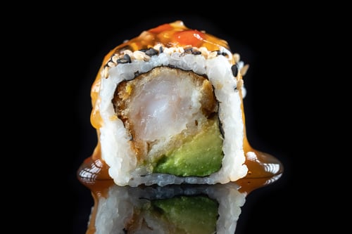 (160a) California Tempura Garnelen mit Avocado