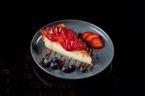 Käsekuchen mit Erdbeere