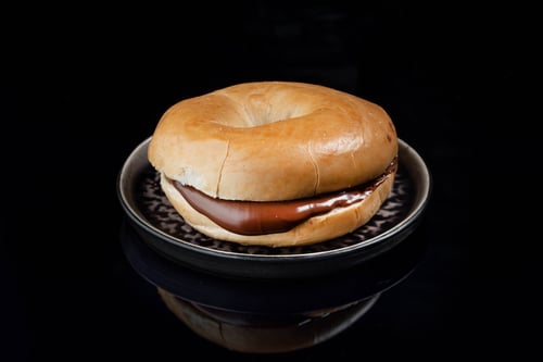 Bagel mit Nutella