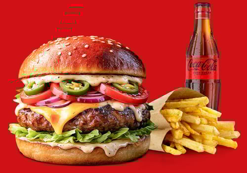 Spicy Truffle Burger Menü