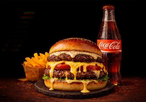 Double Truffle Burger Menü