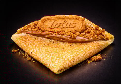 Crêpe mit Lotus Crêpe mit Lotus