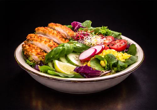 Crispy Chicken Salat Crispy Chicken Salat