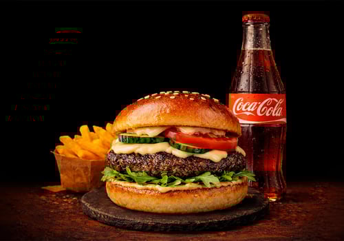 Veggie Delight Burger Menü