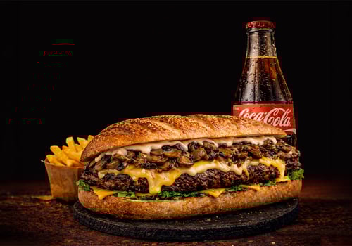 Mushroom Baguette Menü