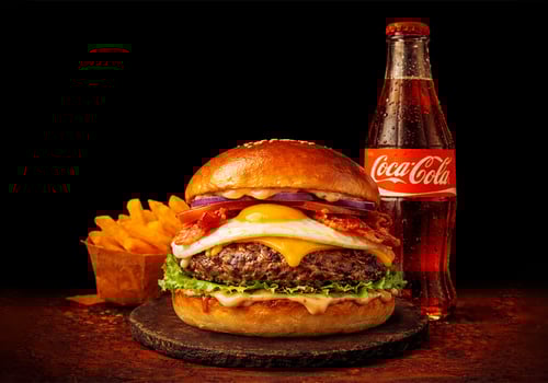 Bacon & Egg Burger Menü