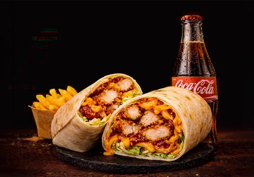 Crispy Chicken Wrap Menü Crispy Chicken Wrap Menü