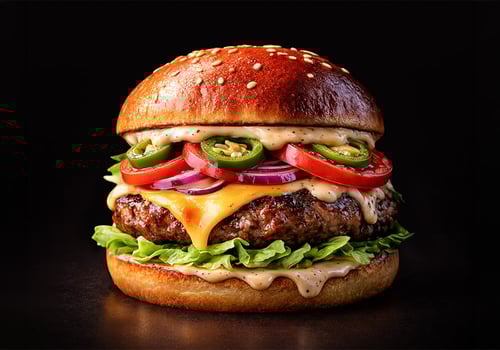 Spicy Truffle Burger Spicy Truffle Burger