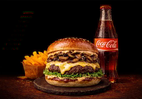 Champignon Burger Menü