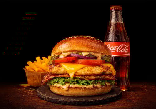 Hot Chicken Lemon Burger Menü