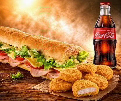 Croque & Nuggets Menü