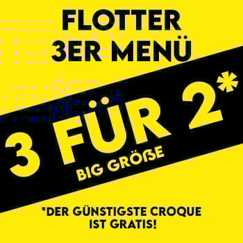 Crazy 3er Menü (BIG Größe) Crazy 3er Menü (BIG Größe)