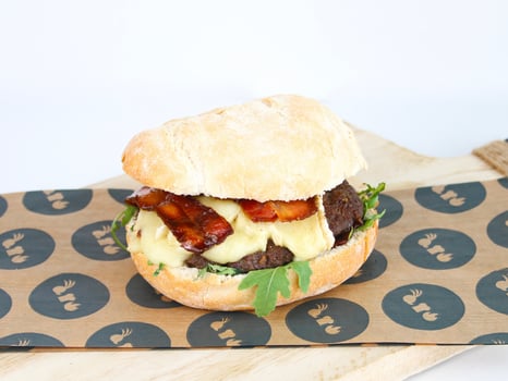 Brie bacon burger