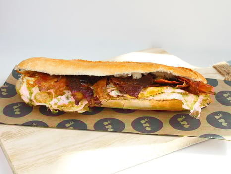 Baquette ei + bacon