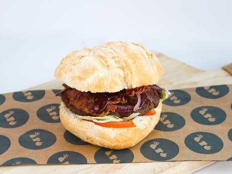 Hamburger BBQ bacon