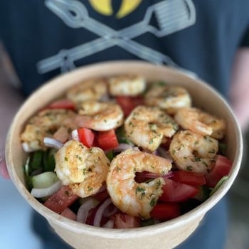 Maaltijdsalade gamba's Maaltijdsalade gamba's
