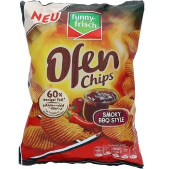 Funny Frisch Ofen Chips Smoky BBQ Style 125g