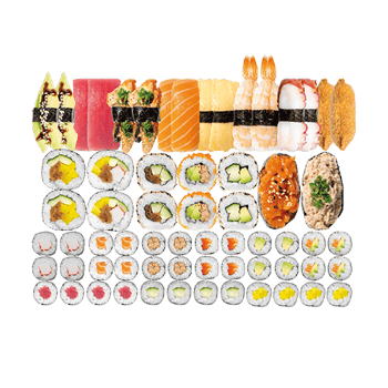 Sushi-Meister Partybox (64 Stück)