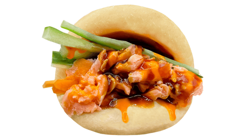 Grilled Salmon Bao