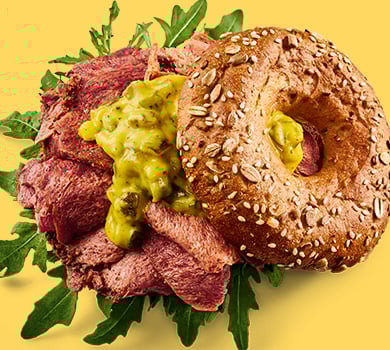 Planted Pastrami Bagel Planted Pastrami Bagel