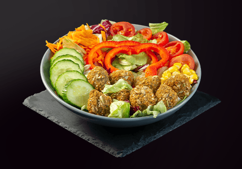 Gemischter Salat + 8 Falafel