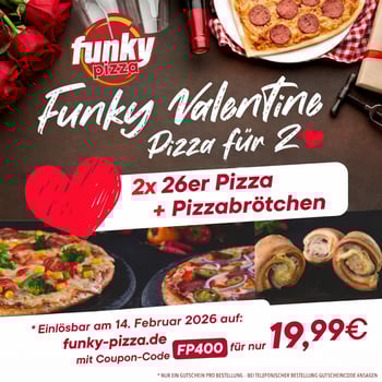  2x26cm Pizza + Pizzabrötchen