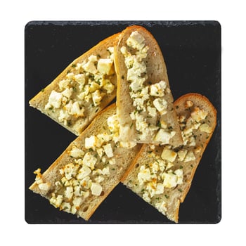 Knoblauch Baguette Hirtenkäse