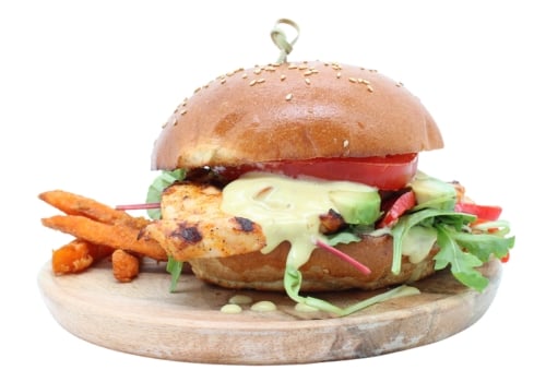 Sportlicher Gockel Burger Sportlicher Gockel Burger