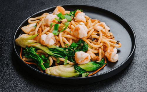 H5 Udon Nudeln mit Garnelen