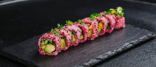 S39A Vegan  Pink Lady  Roll