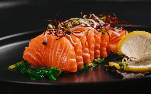 S73 Aburi Salmon Sashimi