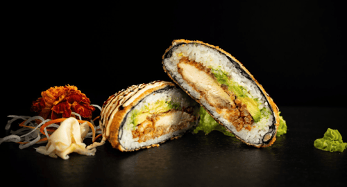 Sushi Burger mit Chicken (fried): Ein MUST TRY aus unserer Fusion Küche!