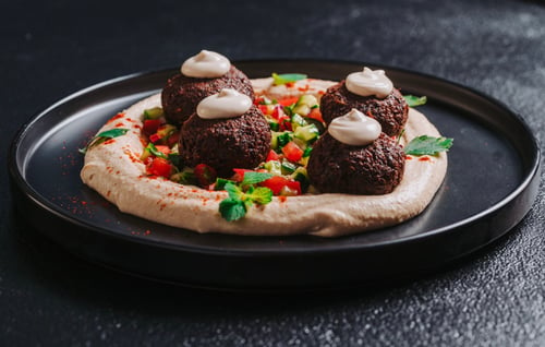 3 hausgemachte Falafel