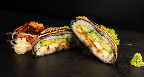 Veggie Sushi Burger mit Tofu (fried): Ein MUST TRY aus unserer Fusion Küche!