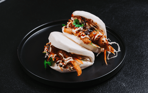 Mini Veggie Pulled Chicken Buns 