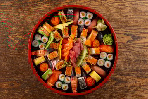 Sushi Mix Platte Lachs (35 Stück)