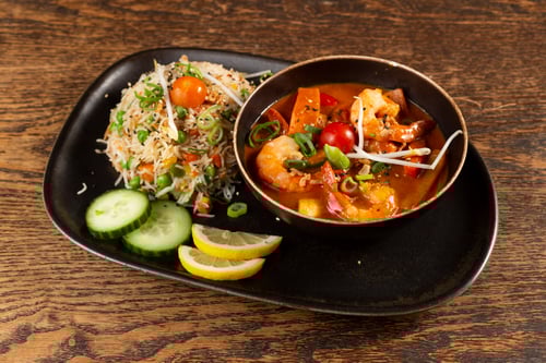Tom Yum Crevetten